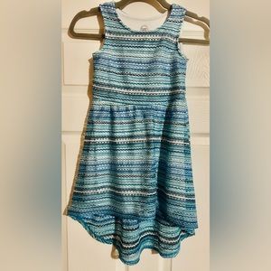 Wonder Nation Blue A-Line Knee-Length Dress Casual